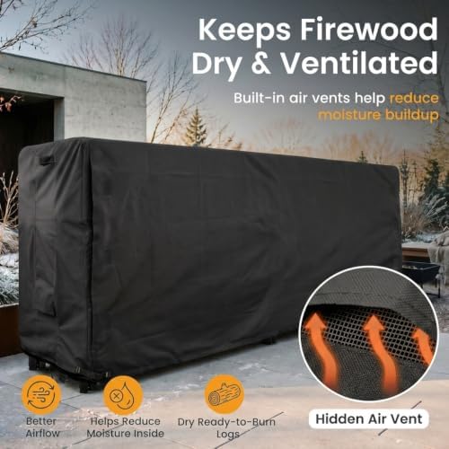 firewood rack cover 8 foot - heavy duty, package contents