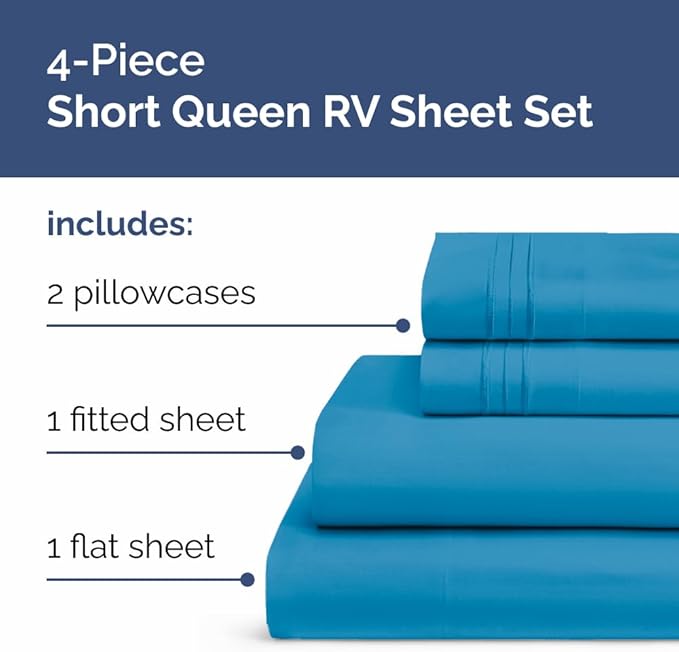 RV Short Queen Sheet Set 60 X 75 - Image 2