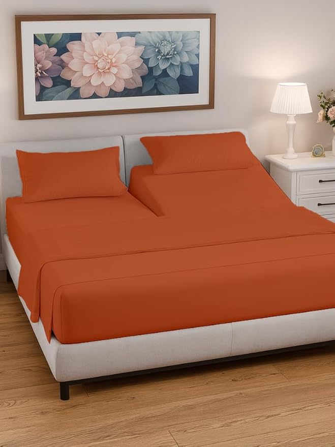 Split Head King Sheet Set – 4 Piece Flex Split Top King Sheets - Image 2