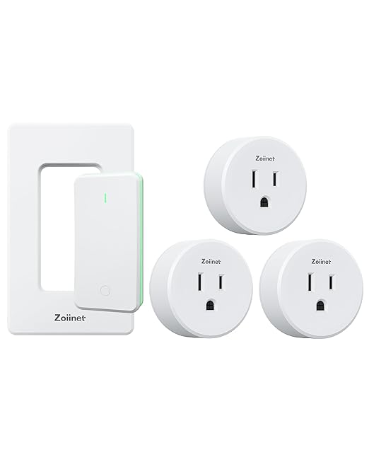 Zoiinet Remote Control Outlet Plug Switch, Buckle Design & Removable Wireless by Zoiinet