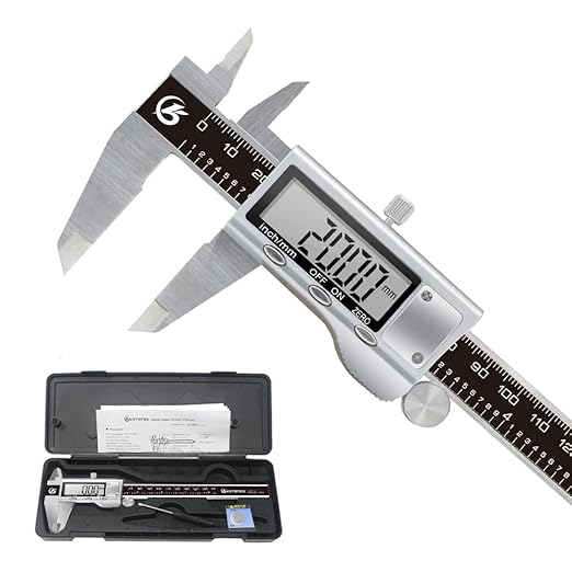 KETOTEK Digital Caliper 6 Inch Measuring Tool, Stainless Steel Electronic by KETOTEK