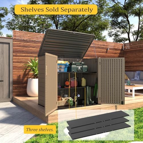 homspark storage shed weather resistance, multi-purpose outdoor storage, package contents