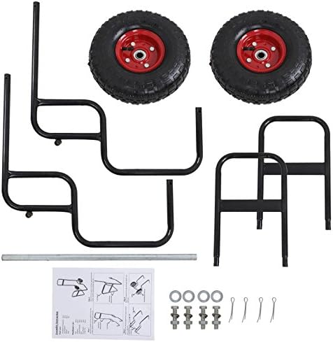 zeny portable firewood hauler & carrier, black showing dimensions