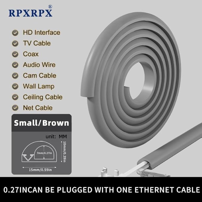 RPXRPXSide Open One Cord Cable Raceway Wire Cover - Image 4