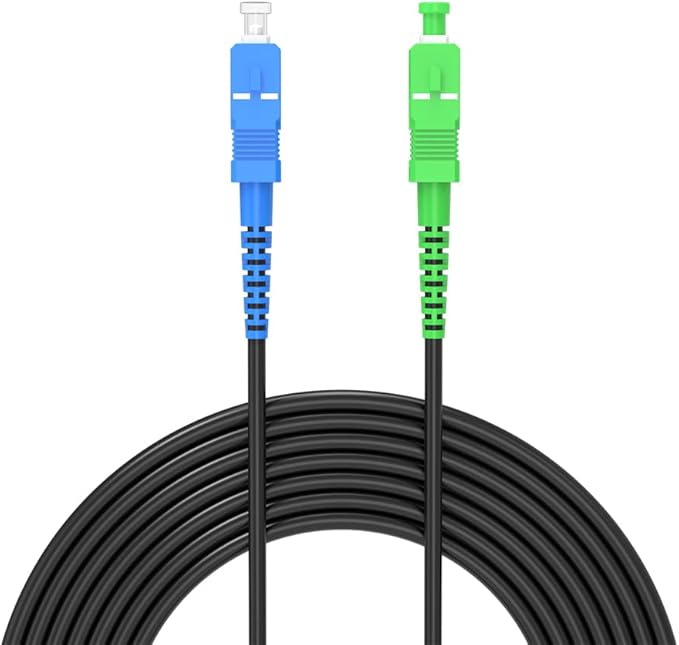Jeirdus 200M SC/PC to SC/APC Outdoor Armored Simplex 9/125 SM Fiber Optic Cable - Image 2
