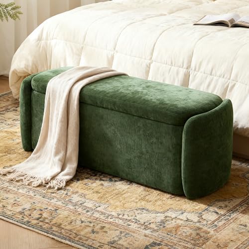 vknow storage bench, upholstered storage ottoman bench with, package contents