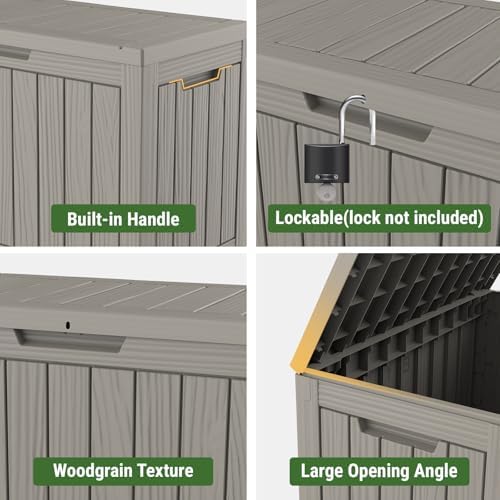 mars villa deck box, outdoor storage box waterproof, package contents