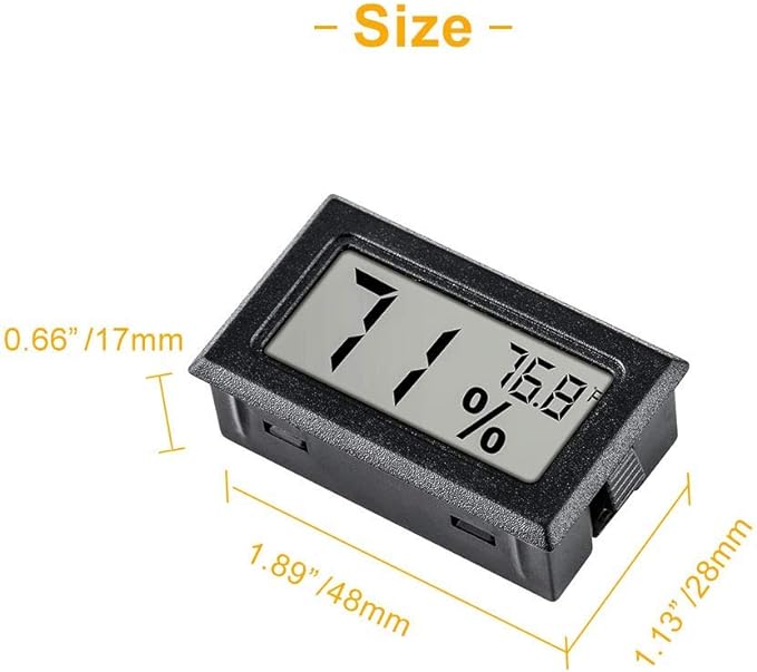 12 Pack Pgzsy Mini Small Digital Electronic Temperature Humidity Meters Gauge - Image 2