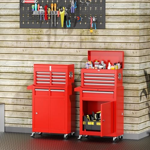intergreat 5 drawers tool chest, rolling tool chest shown in use