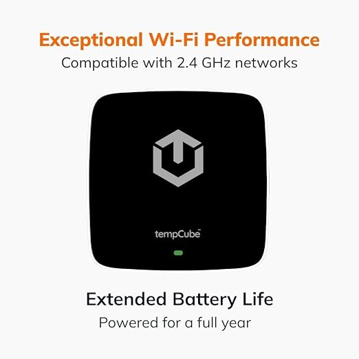 tempCube Pack of 2 WiFi Temperature & Humidity Sensor | Connects 2.4 GHz – - Image 4