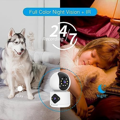 VSTARCAM 1080P Camera Dual-LensI, Pet Baby Monitor, 360° Security Camera Indoor - Image 5