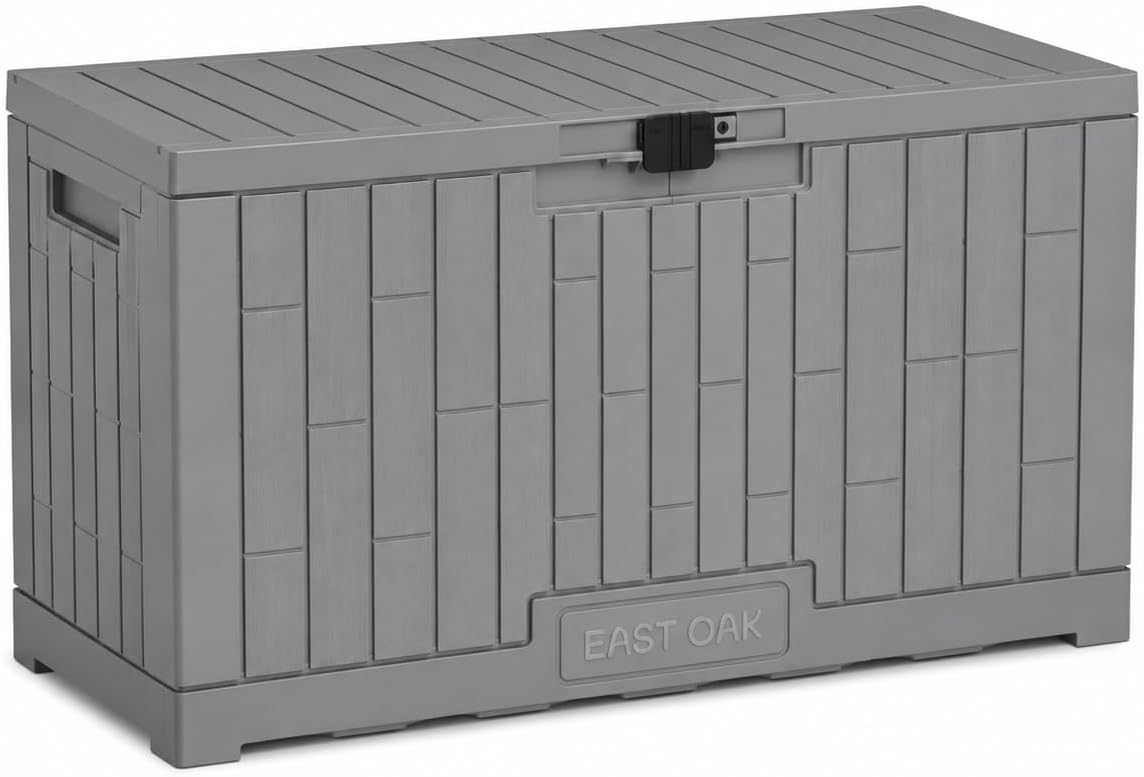 east oak outdoor storage box, 60 gallon deck, main product view