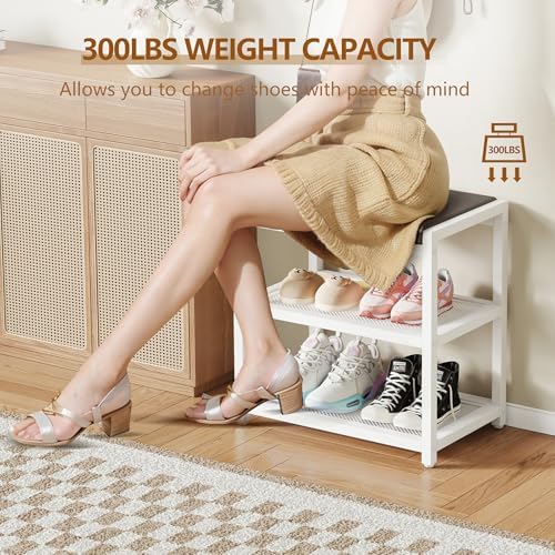 small shoe bench shoe rack storage bench entryway, close-up detail