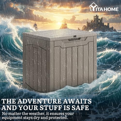 yitahome outdoor resin storage box 31 gal, package contents