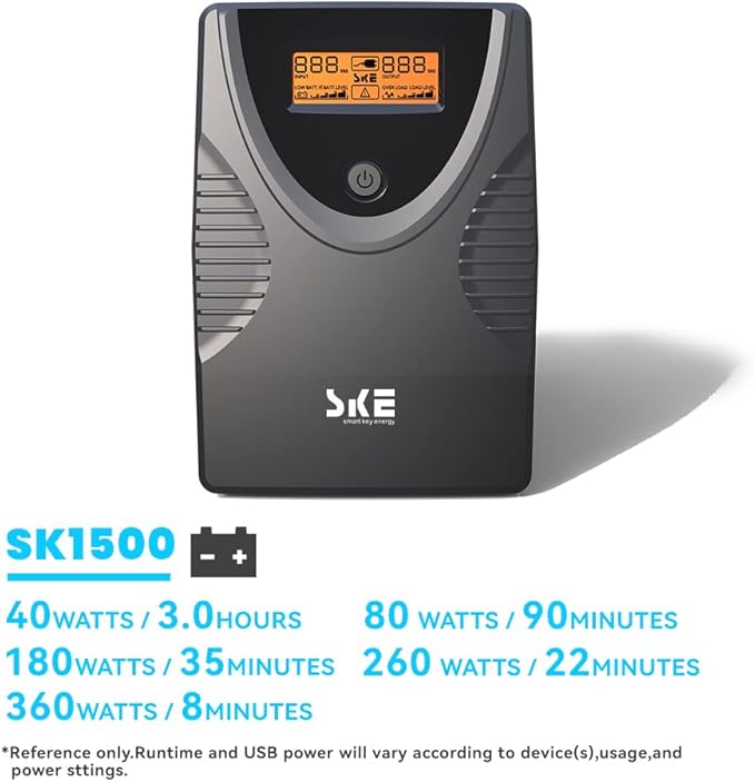 Ups Battery Backup and Surge Protector, Computer Uninterruptible Power Supply - Image 5