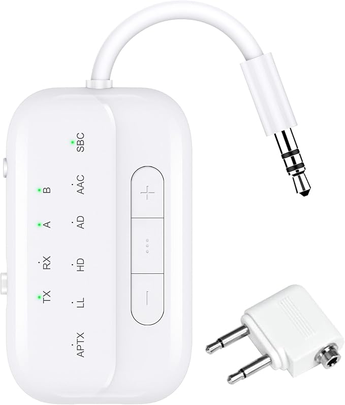 2026 Upgraded Pro Bluetooth 5.4 Transmitter Receiver, 2-in-1 Airplane Wireless by Beeitzie