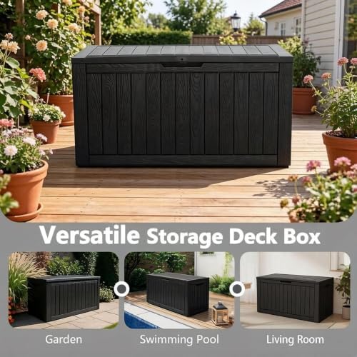 kamaboko outdoor storage box, 150 gallon deck box, package contents