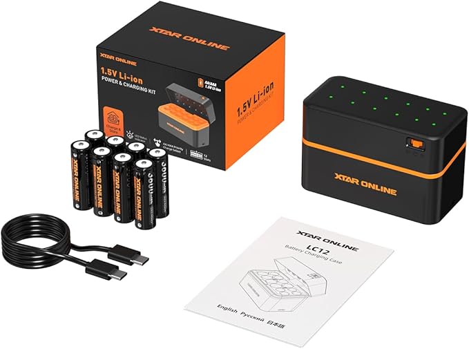 XTAR Rechargeable aa Batteries and Charger 8Pack 3600mwh pilas recargables aa - Image 7