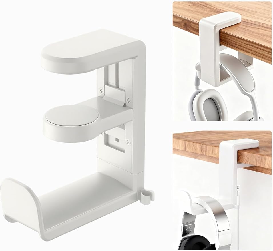 STEARBOR Headphone Hook，Under Desk Headphone Holder by Unknown
