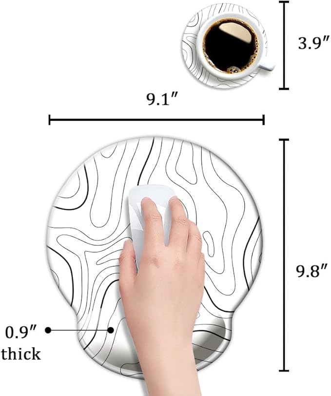 Ergonomic Mouse Pad with Wrist Support, Mouse Pad with Wrist Rest, Relieve - Image 6