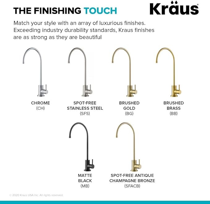 KRAUS Purita 100% Lead-Free Kitchen Water Filter Faucet in Matte Black - Image 7