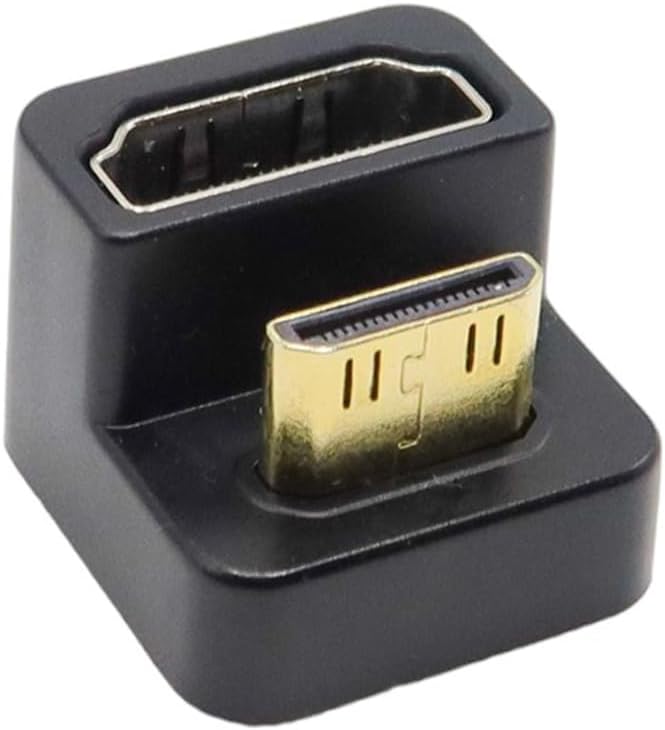 Kado 180 Degree Mini HDMI to HDMI 4K 60Hz Adapter U Shaped Mini HDMI Male to by Kado
