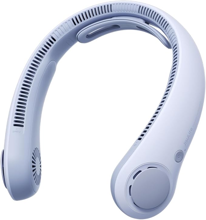 JISULIFE Portable Neck Fan Upgraded, Neckbrace Personal Hands Free, 5 Speed by LivechillStaycool