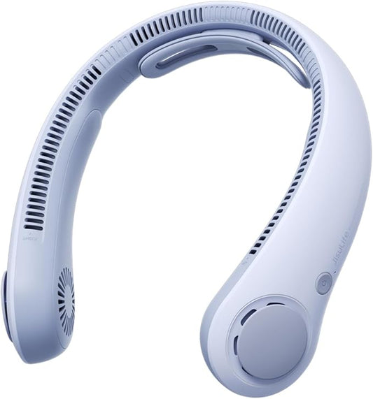 JISULIFE Portable Neck Fan Upgraded, Neckbrace Personal Hands Free, 5 Speed by LivechillStaycool