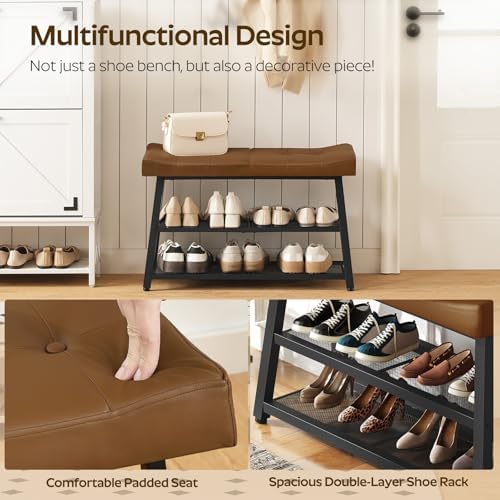 yatiney shoe bench, 3-tier shoe rack, entryway bench, package contents