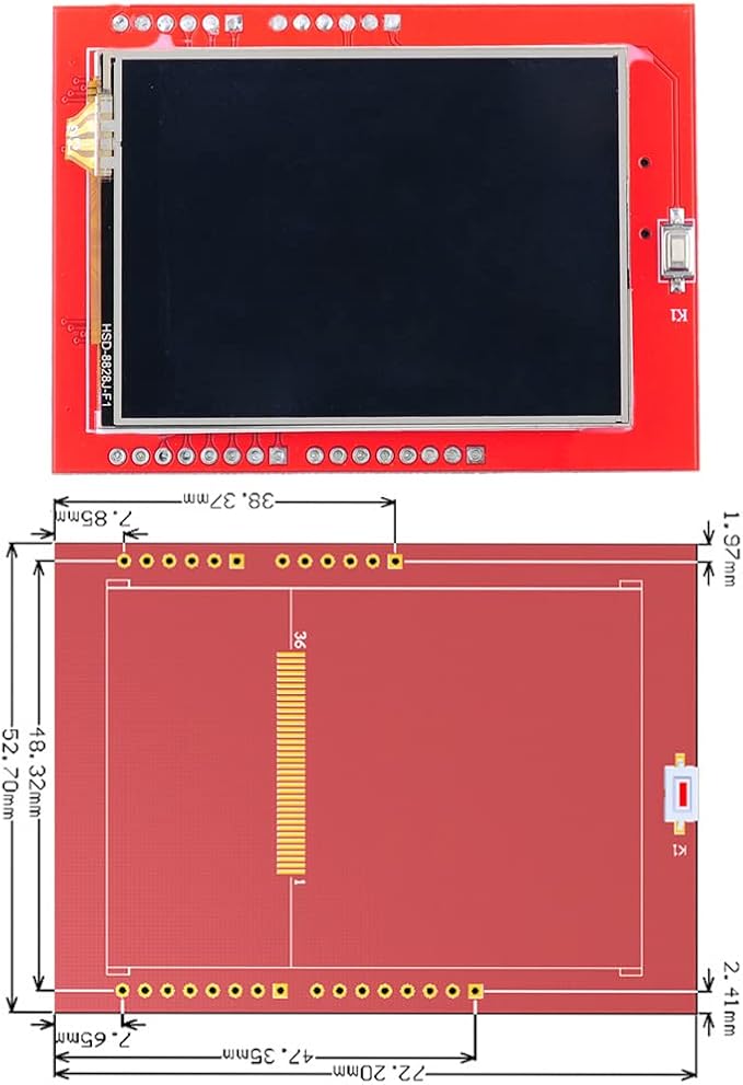 DIYmalls 2.4" inch TFT LCD Display Module ILI - Image 2