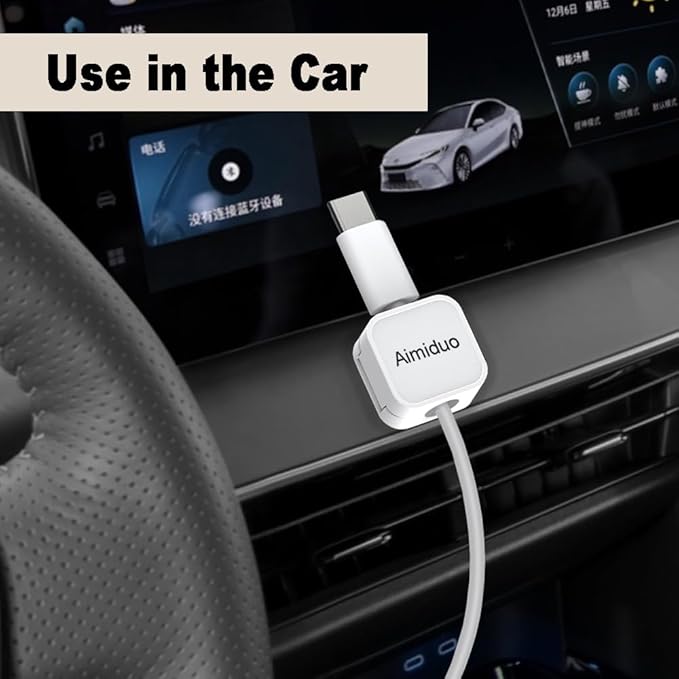 Magnetic Cable Clips Cord Organizer Holder, Adhesive Phone Cable Wire Charger - Image 5