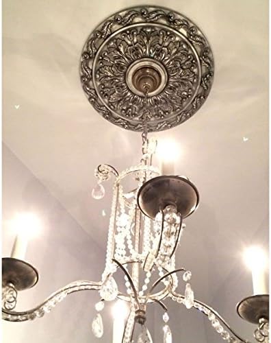 Ekena Millwork CM19SPGDF Spring Leaf Ceiling Medallion, Gobi Desert