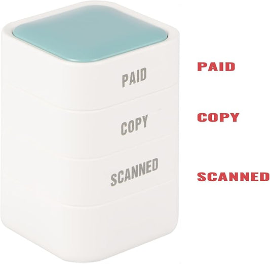 3-in-1 Office Copy/Scanned/Paid Stamps by WEJOIN