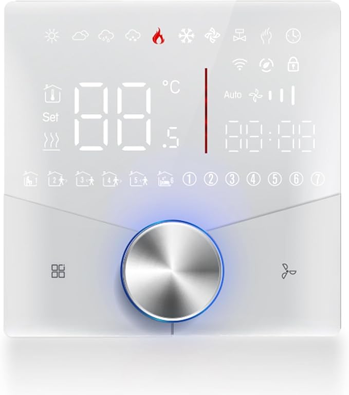 WiFi Central AC Thermostat Energy Saving Control Wall Mounted Programmable - Image 8