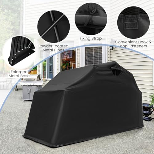 goplus motorcycle storage shed, 136 x 54 x, package contents