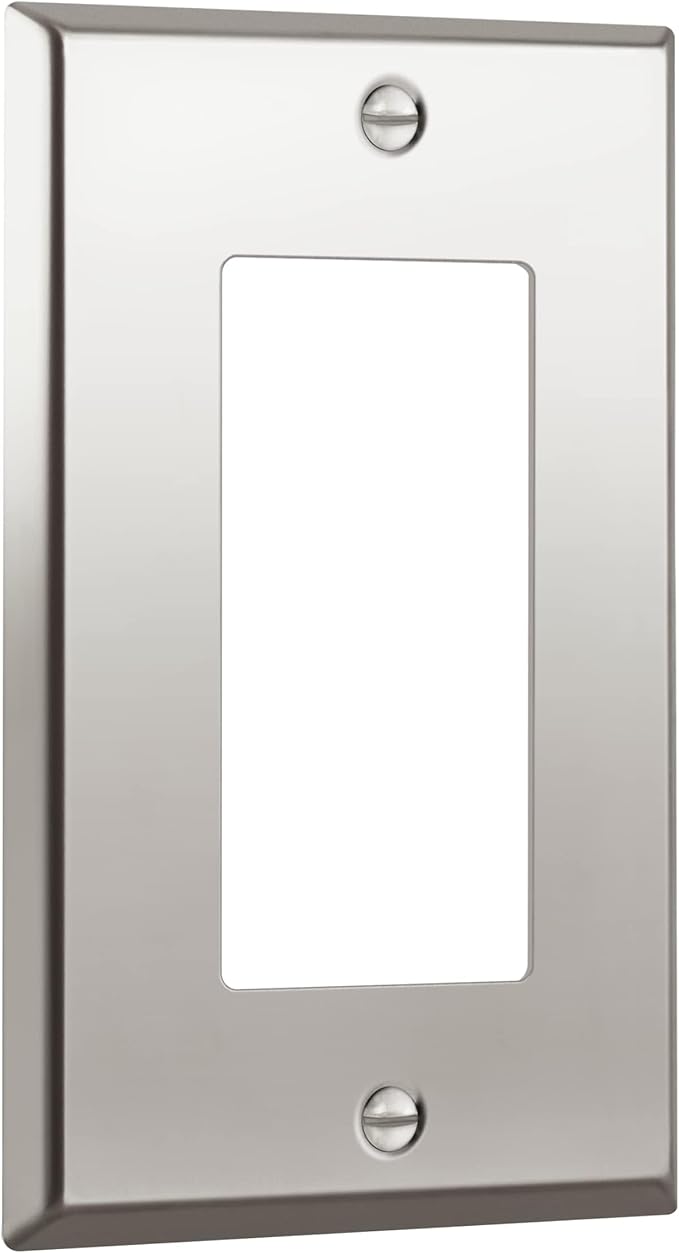 ENERLITES Decorator Switch or Outlet Metal Wall Plate, Stainless Steel 201 - Image 8