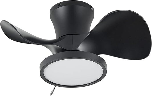 ocioc Quiet Ceiling Fan with LED Light 22 inch Large Air Volume Remote Control by ocioc