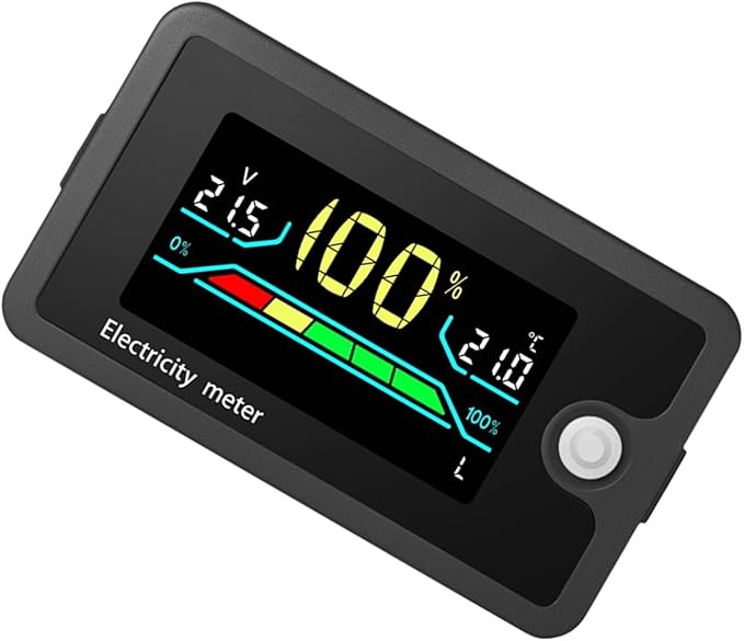 RSHuiOUXX DC8-100V Electricity Meter Digital LCD Display Car Battery Charging - Image 6