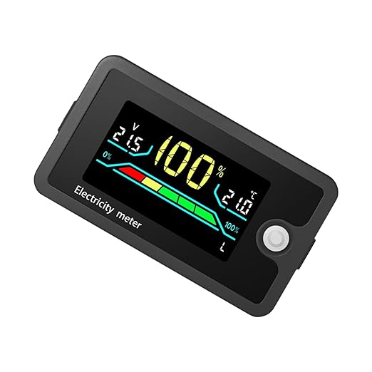 Elnwnnkc Voltmeter, 8-100V Electricity Monitors Digital Voltage Testers by Unknown