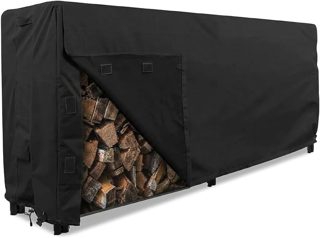 firewood rack cover 8 foot - heavy duty, main product view