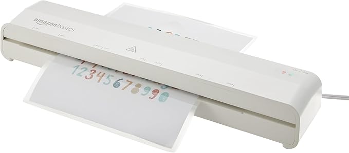 Amazon Basics 12 inch Thermal Laminator Machine, 1 Min Warm-Up, by AmazonBasics