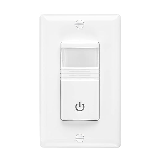 Maxxima Occupancy Vacancy Motion Sensor PIR Wall Switch, 3-Way or Single Pole - Image 5