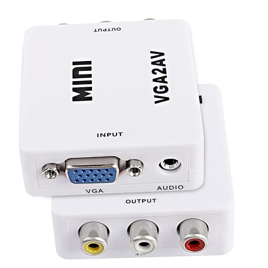 XMSJSIY VGA to AV RCA Composite Converter Adapter Box - Image 3