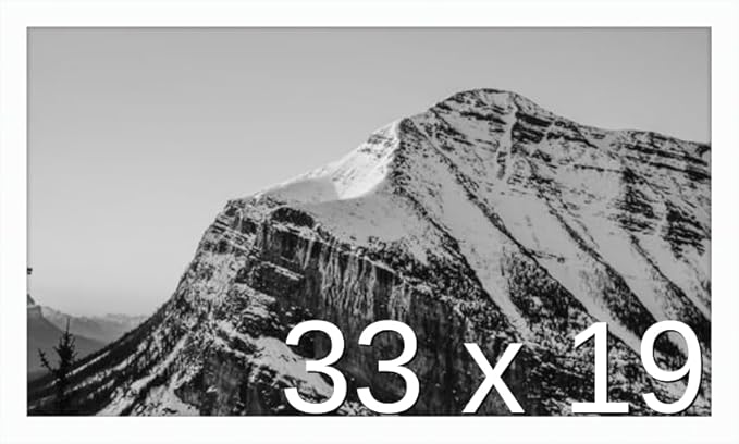 Frame It Easy 33 x 19 White Wood Frame by FrameItEasy