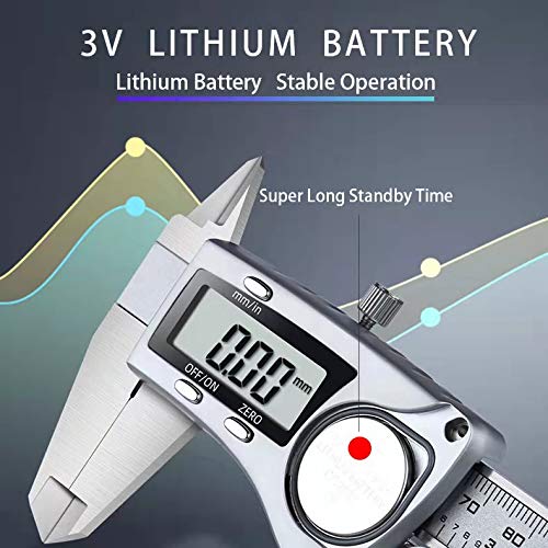 Simhevn Electronic Digital Calipers, inch and Millimeter Conversion, LCD Screen - Image 7