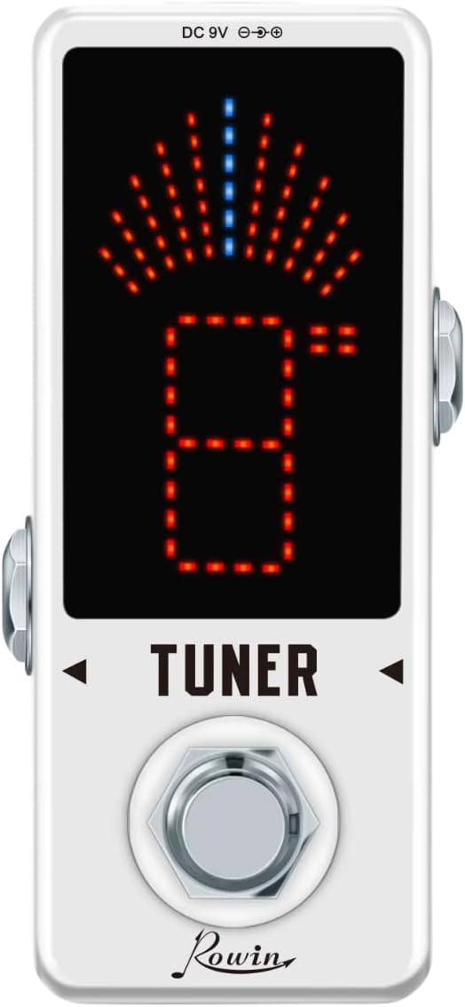 Rowin High Precision Guitar Chromatic Tuner Pedal Ture Bypass - Image 3