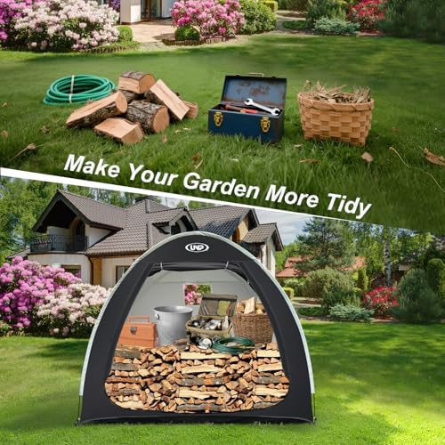 unp bike storage shed tent, waterproof bike storage showing dimensions