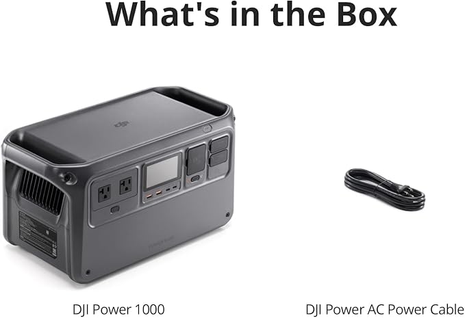 DJI Power 1000 Portable Power Station, 1024Wh LiFePO4 Battery, 2200W AC/140W - Image 8