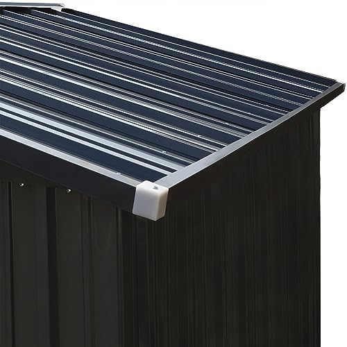 mupater 8 x 10 ft outdoor storage shed on a desk or shelf