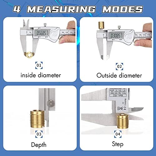 Simhevn Electronic Digital Caliper, inch/Millimeter/Fraction Conversion - Image 3